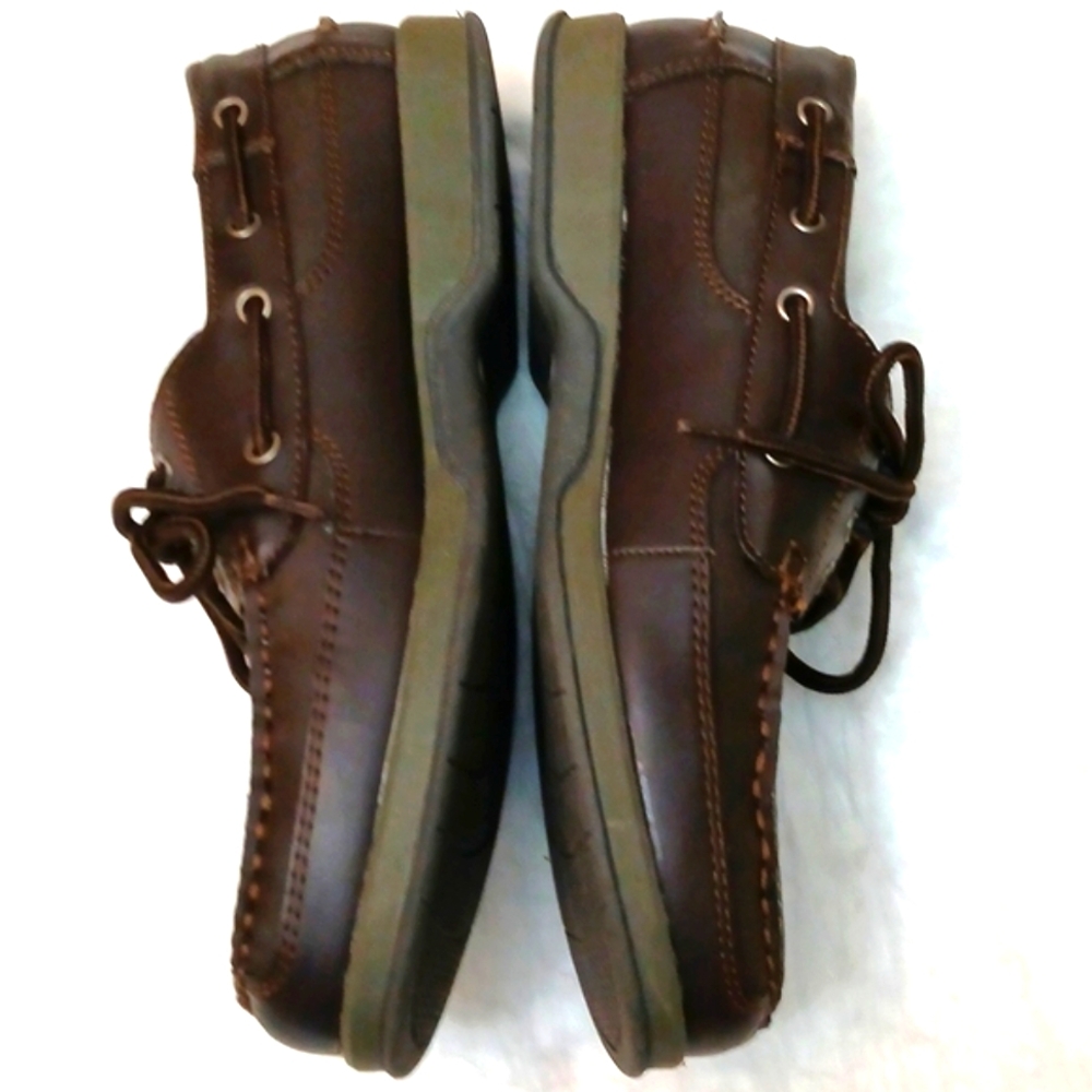 Outland Barry Boat Shoes, Dark Brown, 9.5, NWT - Picture 3 of 9